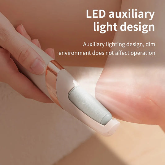 HOMEFISH Electric Foot Grinder Automatic Foot Callus Rubbing Pedicure Dead Skin Callus Remover for Foot Beauty Machine Peaceful Pleasures Health and Wellness