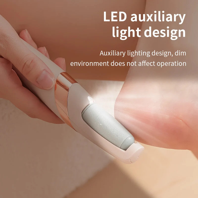 HOMEFISH Electric Foot Grinder Automatic Foot Callus Rubbing Pedicure Dead Skin Callus Remover for Foot Rechargeable Foot Beauty Peaceful Pleasures Health and Wellness