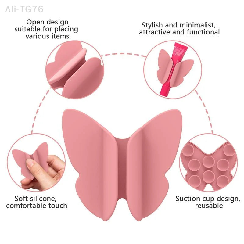 Butterfly Silicone Lip Gloss Phone Holder | Suction Cup Stand