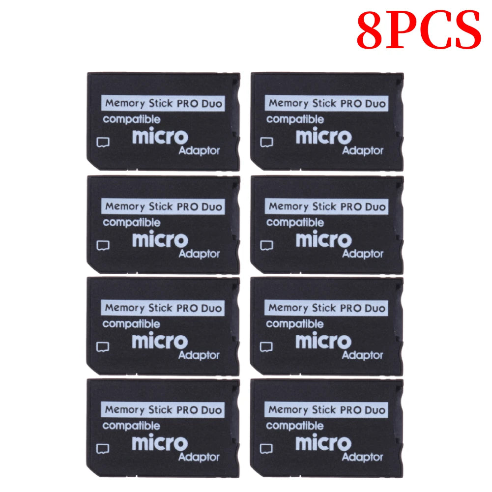 1-20PCS Support Memory Card Adapter SD Card To Memory Stick Adapter For PSP SD Card 1MB-128GB Memory Stick Pro Duo Peaceful Pleasures Health and Wellness 8PCS