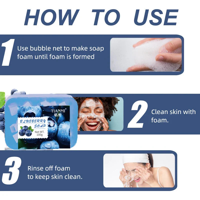 Blueberry Jelly Soap – Deep Cleansing & Moisturizing Body Bar
