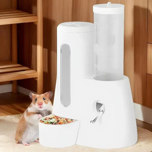 Hamster Water Feeder & Food Container for Small Animals Small Animal Feeder Peaceful Pleasures Health and Wellness