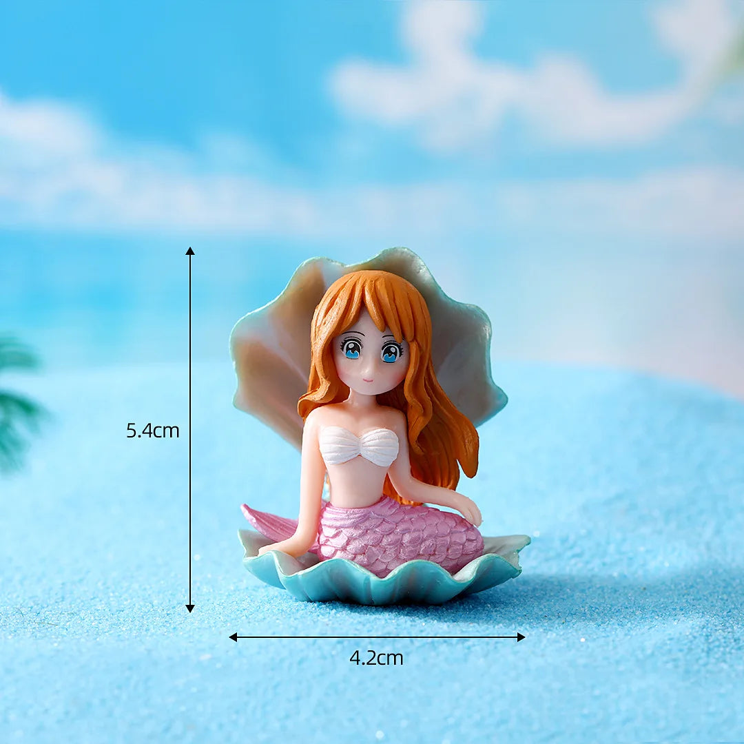 Kawaii Mermaid Figurine Aquarium Ornament | Fish Tank Decor