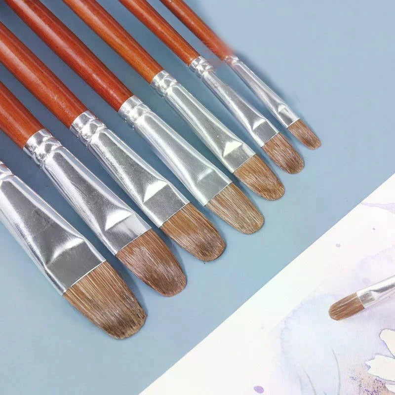 12-Piece Artist Paint Brush Set – Oil, Acrylic & Watercolor