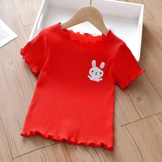 Girls Cotton Short Sleeve T-Shirt | Kids Summer Top Ages 1–5 Girls Casual T-Shirt Peaceful Pleasures Health and Wellness RD 100(2-3T)