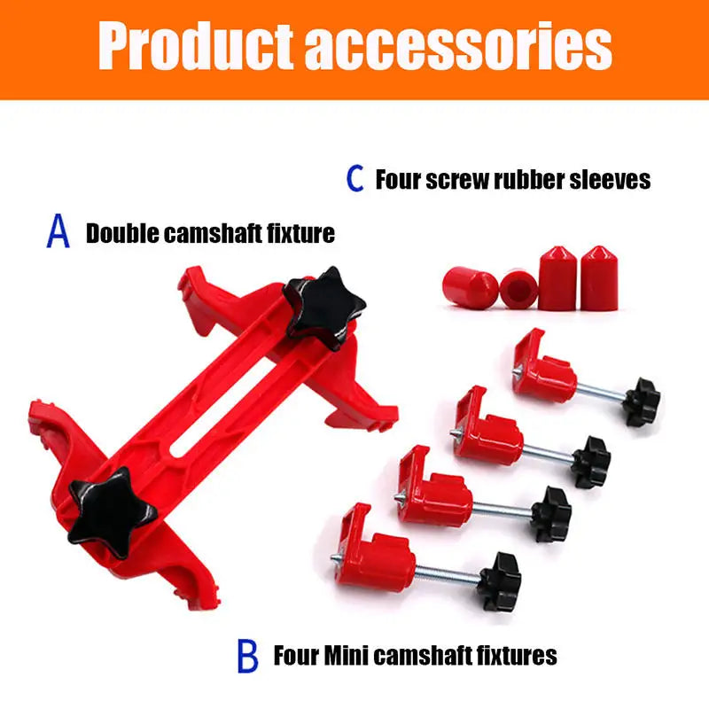 Universal Camshaft Locking Tool Set Engine Timing Locking Fixture Tool for Car Truck Motorcycle Engine Repair Tool Kit Peaceful Pleasures Health and Wellness