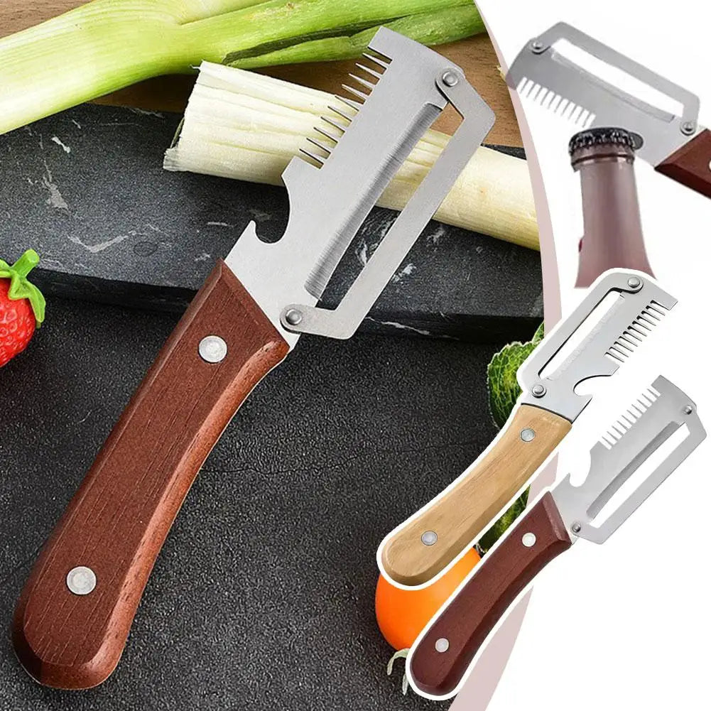 3-in-1 Vegetable Peeler, Julienne Slicer & Bottle Opener