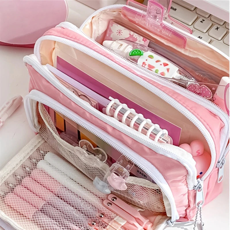 3-Layer Multipurpose Storage Organizer Large Capacity Pouch School