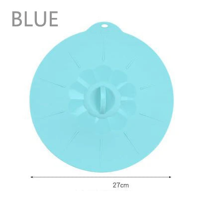 Reusable Silica Gel Spill Stopper Cover Universal Silicone Food Bowl Pot Lid Silicone Cover Pan Cooking Kitchen Accessories DC05 Peaceful Pleasures Health and Wellness BLUE-5