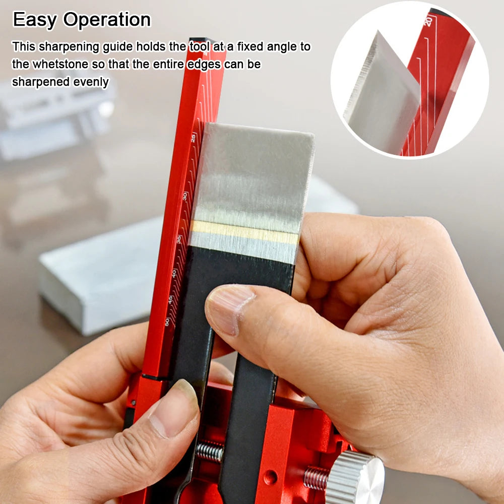 Manual Knife Sharpener Metal Abrasive Tools Sharpening Jig Angle