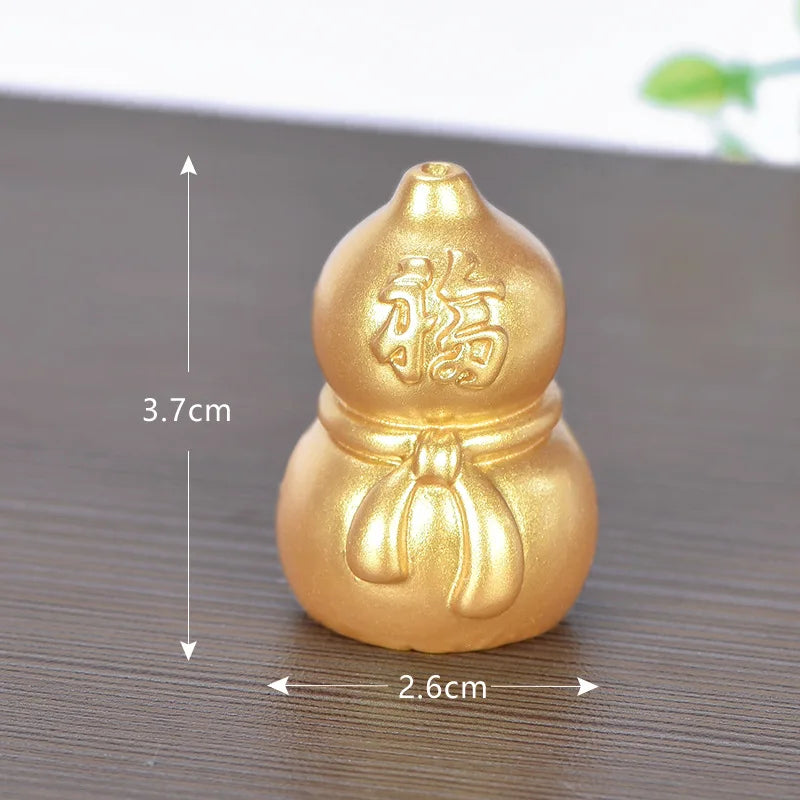 Feng Shui Auspicious Fa Cai Money Tree Gold Ingot Bag Lucky Fortune Spring Festival Mascot Desktop Ornament Car Home Decor Craft Peaceful Pleasures Health and Wellness 6