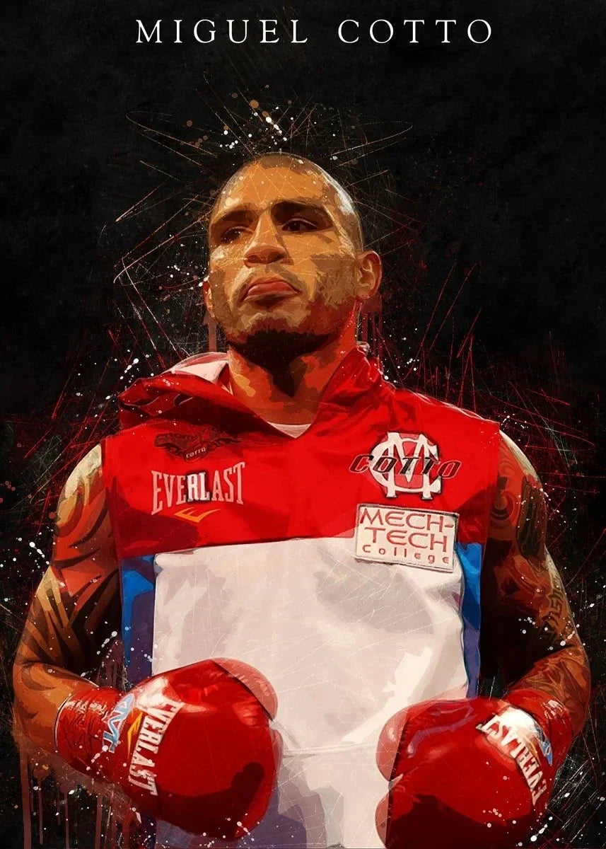 Modern Sports Aesthetics Wall Art Boxer Mike Tyson Manny Pacquiao HD Canvas Poster Prints Home Bedroom Living Room Decor Peaceful Pleasures Health and Wellness SKU-5 50x70cm Unframed
