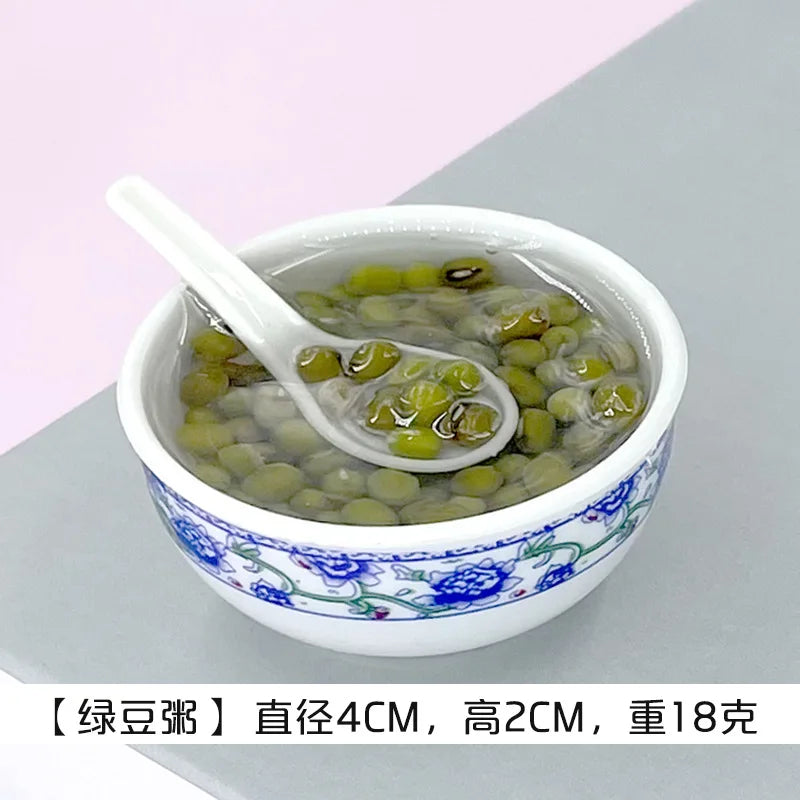 Miniature Chinese Desserts Dollhouse Bowl Food Mini Pretend Doll