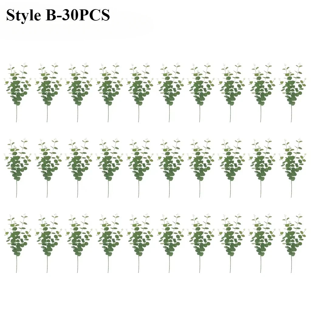 Artificial Eucalyptus Leaf Picks 3 Styles – Wedding & Home Décor