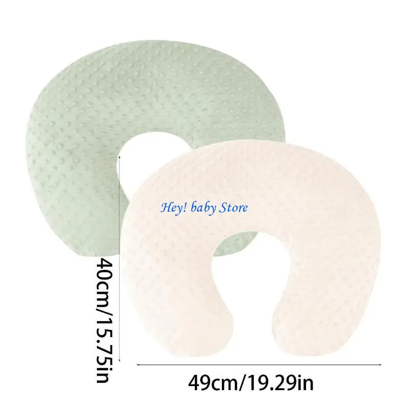 Pack of 2 Soft Cotton Nursing Pillow Covers | Baby Feeding