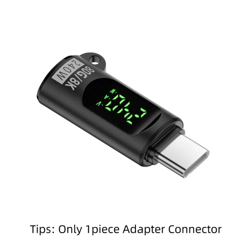 240W USB4 Type-C Adapter | 80Gbps, 8K, OTG, LED Display