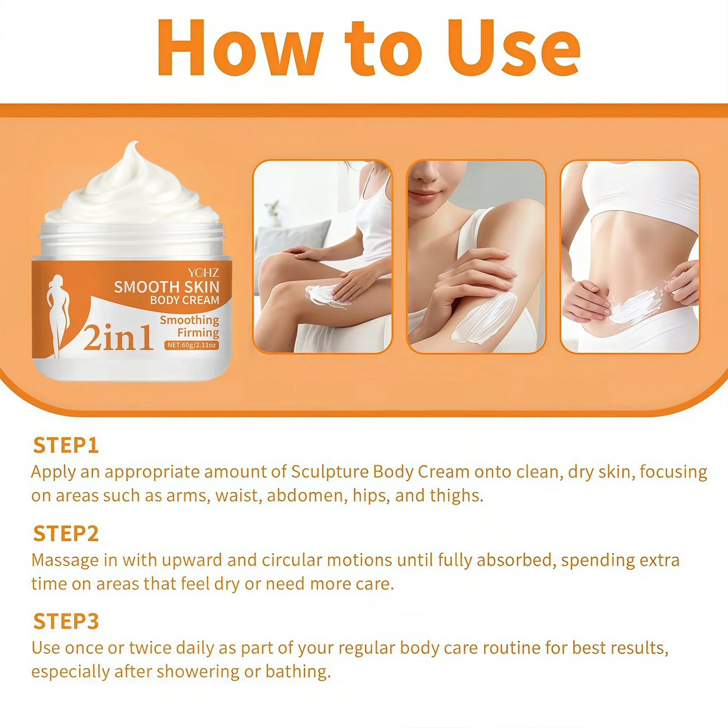 2-in-1 Firming Body Cream | Shea Butter & Plant Extracts 60g