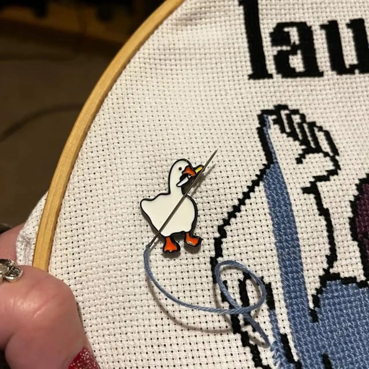 Goose Magnetic Needle Minder for Cross Stitch & Embroidery