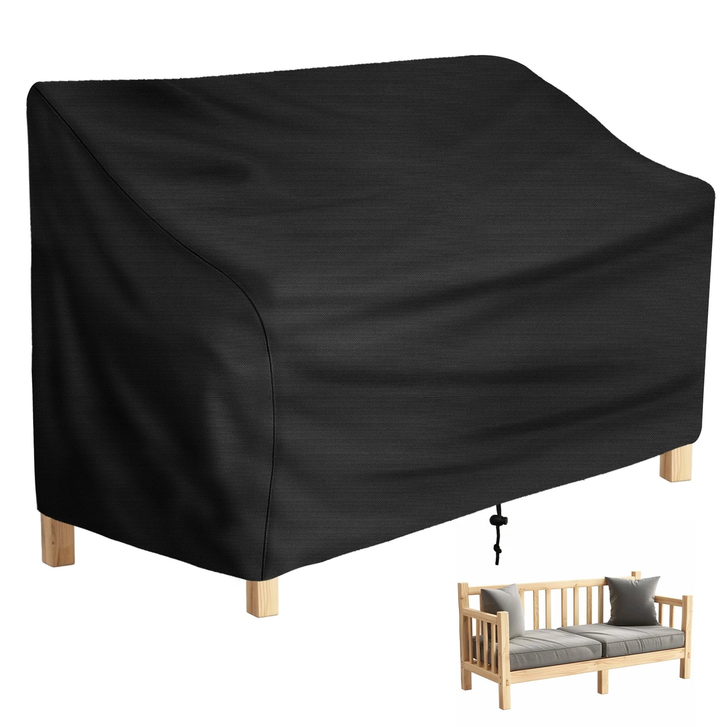 1pc Patio Chair Cover Waterproof Outdoor Garden Furniture Protect Universal Lounge Deep Seat Cover Easy-Fitting UV Resistant Peaceful Pleasures Health and Wellness