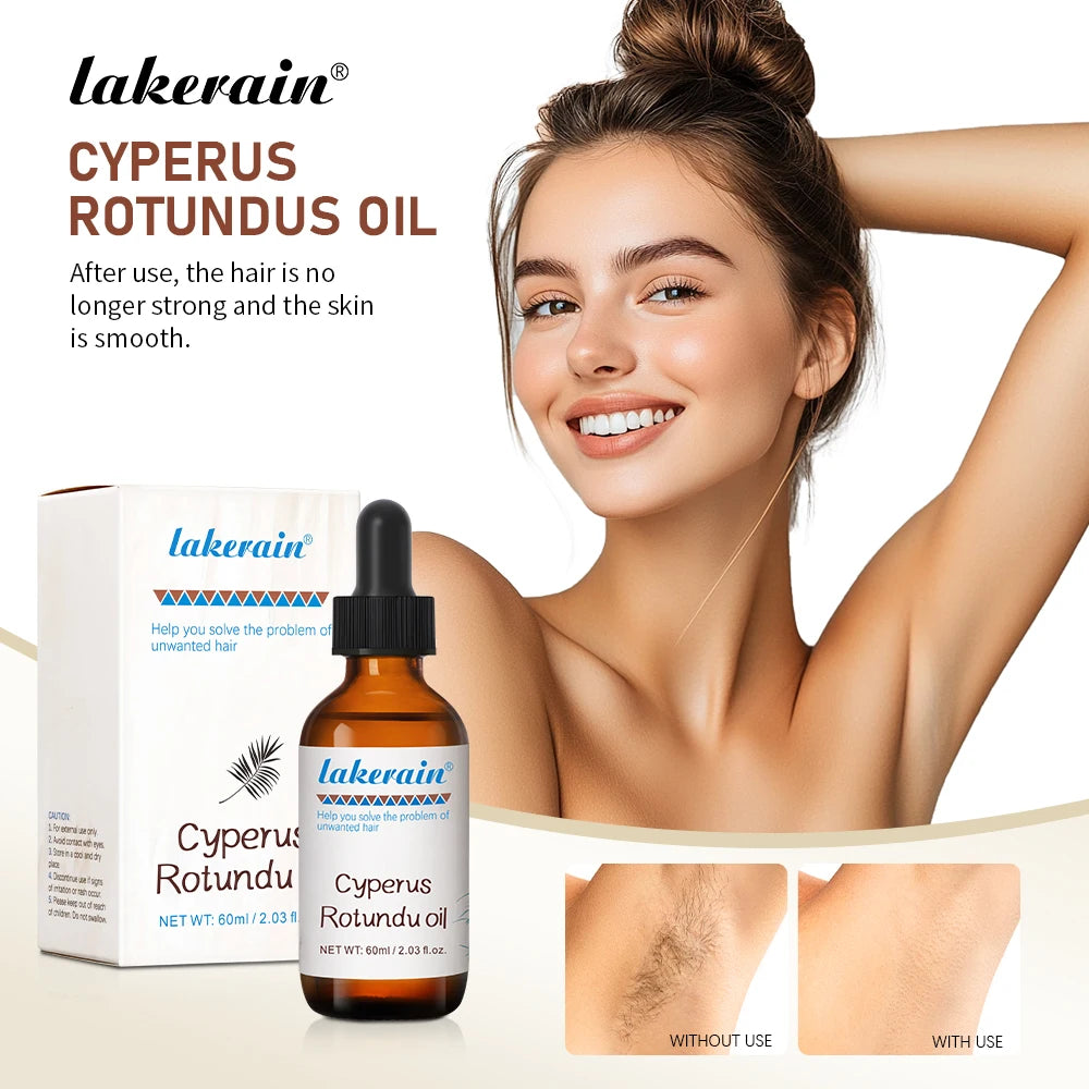 Cyperus Rotundus Oil Inhibit Hair Growth Reducing Redness Armpit Legs Arms Body Deeply Moisturize Nourish Repair Skin Unisex Peaceful Pleasures Health and Wellness