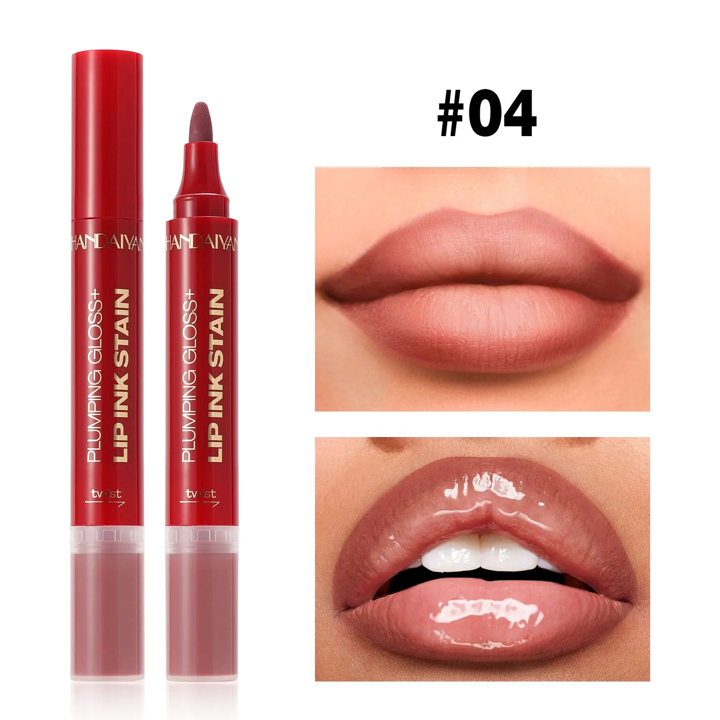 Handaiyan 2-in-1 Liquid Lip Liner & Gloss – Waterproof, Long-Lasting