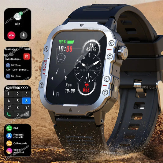Military Smart Watch – Bluetooth Calls, GPS & Fitness Tracker Military Smartwatch Oasis Select
