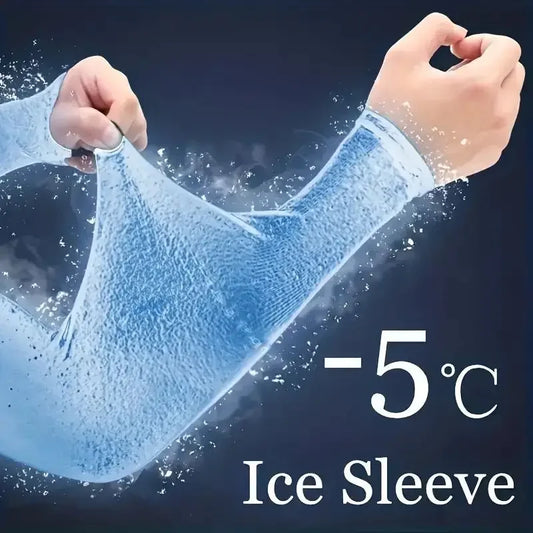 1 Pair Cooling Arm Covers for Men and Women Summer Sun Protection Sunshade Ice Silk Sleeves for Cycling Outdoor Sports Golf Runn Peaceful Pleasures Health and Wellness