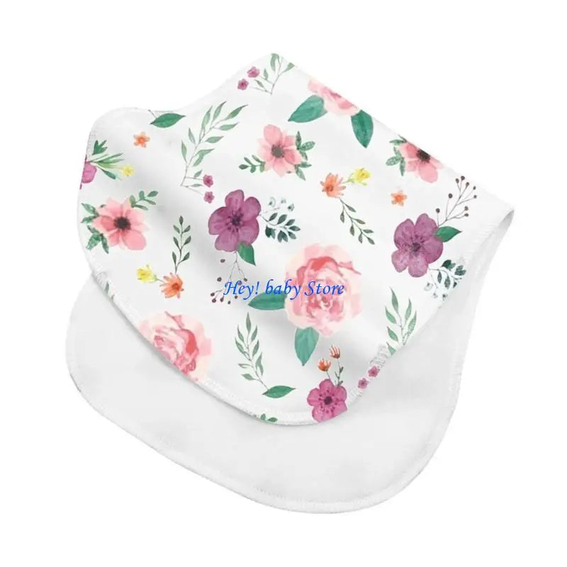 Soft Absorbent Baby Burp Cloths – Newborn Feeding & Teething Bibs