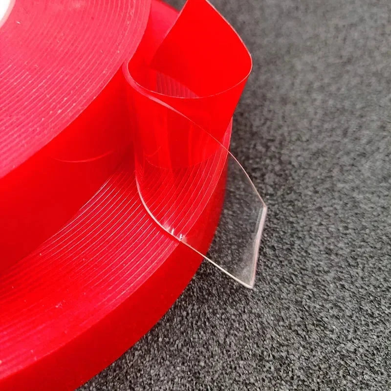 Ultra-Thin Red Double-Sided Tape | Waterproof High-Temp 2pc
