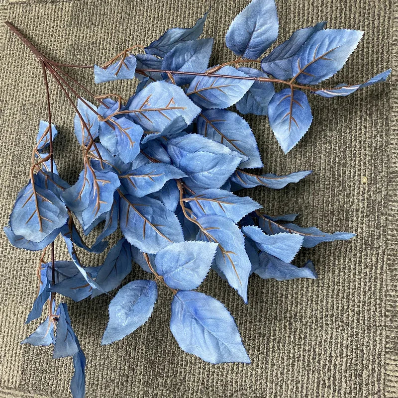 Silk Rose Leaf Artificial Plant Stems | Set of 4 | 57cm