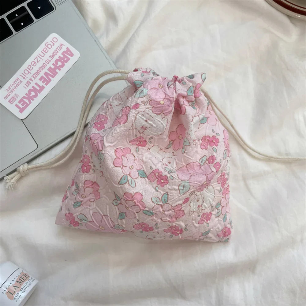 Cute Drawstring Pouch – Coin, Jewelry & Cosmetic Storage Bag