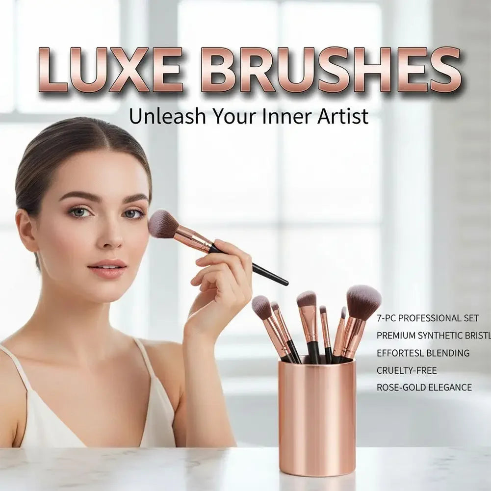 7PCs/Kit makeup brush custom Women Essential Foundation Makeup Brushes for Powder Concealers Eye Shadows Blush Make Up Brushes Peaceful Pleasures Health and Wellness