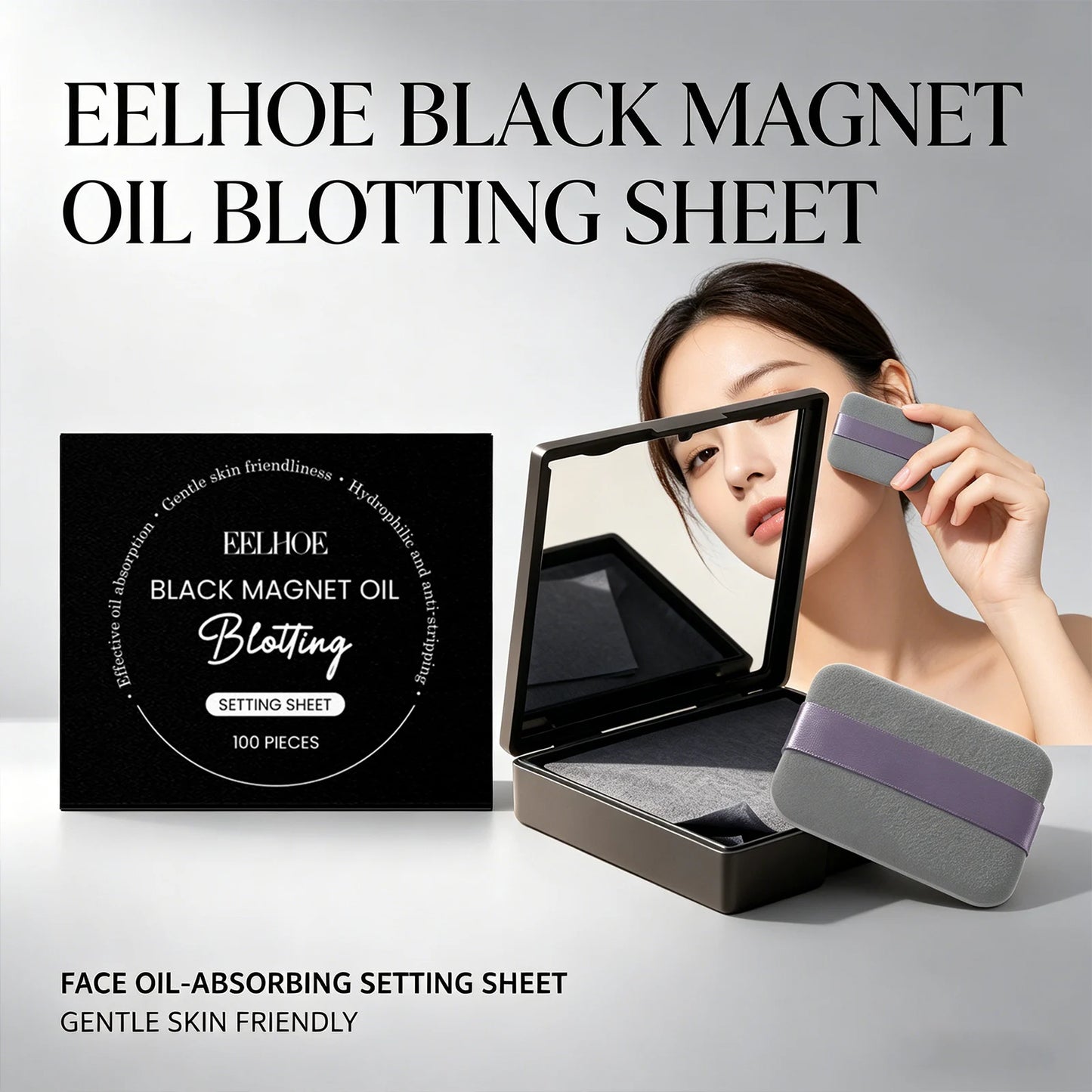 Eelhoe Facial Oil-Blotting Papers 100pc | Matte Oil Control Oil Blotting Sheets Peaceful Pleasures Health and Wellness
