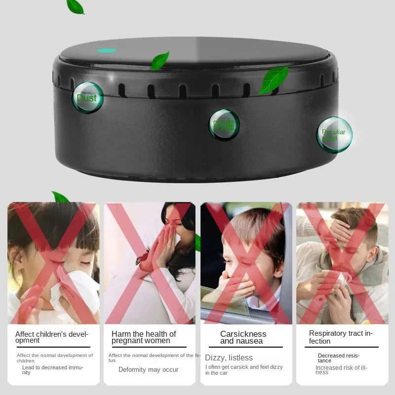New Car Air Purifier Home Car Dual-Purpose Solar Anion Formaldehyde Odor Removal Disinfection Odor Cleaner Car Air Purifier Peaceful Pleasures Health and Wellness