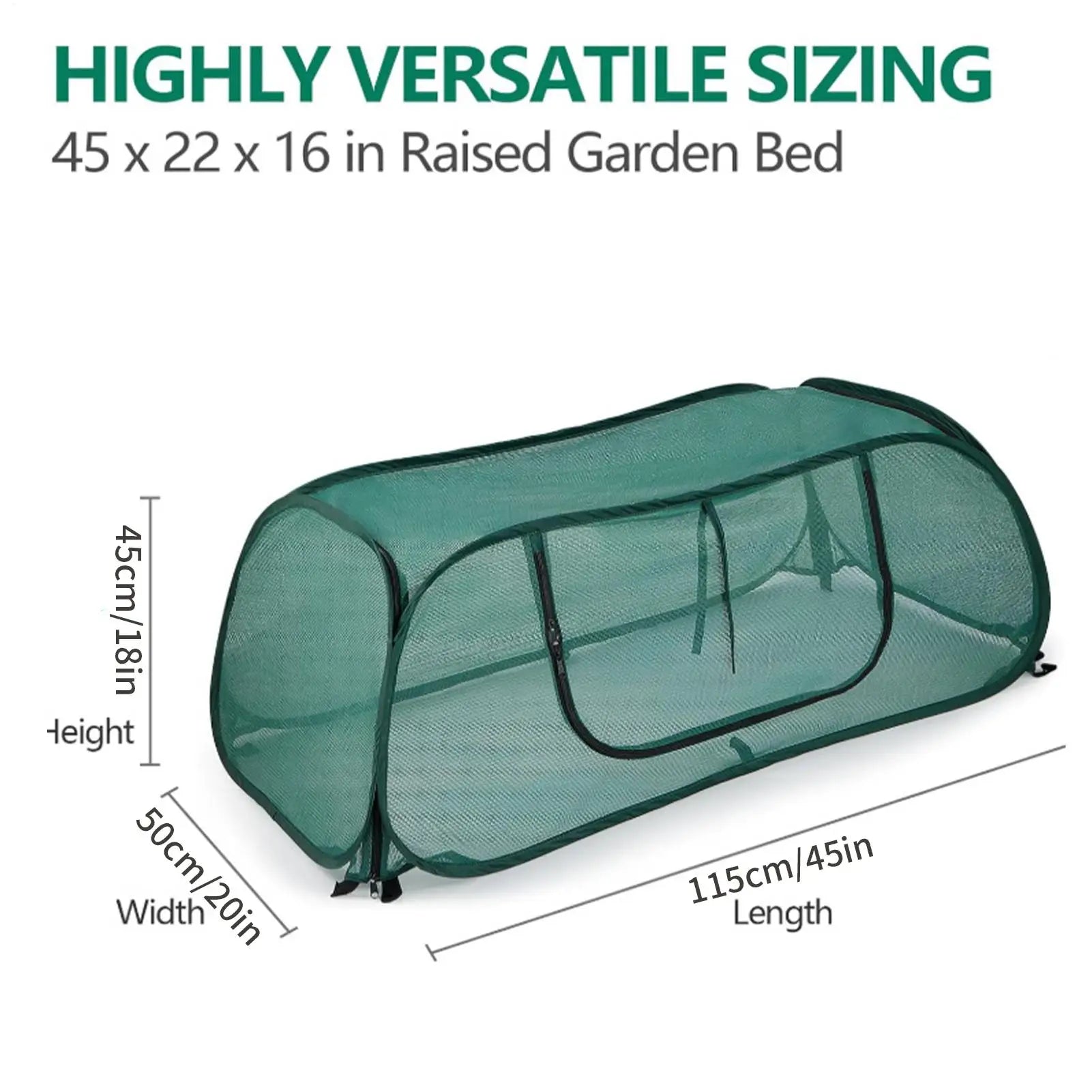 Raised Garden Bed Cover Reusable Guard Tent Plant Protector Mesh Garden Cover For Fruits Flowers Strawberries Tomatoes Seedlings Peaceful Pleasures Health and Wellness