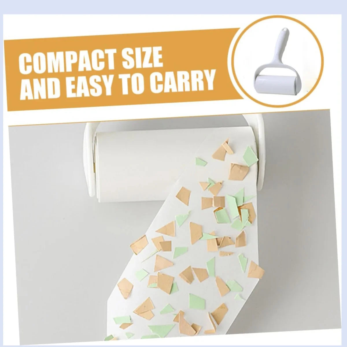 Reusable Sticky Lint Roller – Pet Hair & Dust Remover