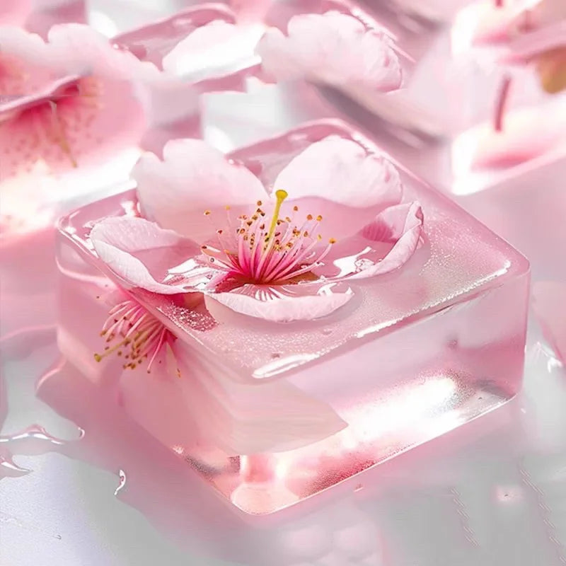 Niacinamide Cherry Blossom Handmade Soap Set – 4 Bars
