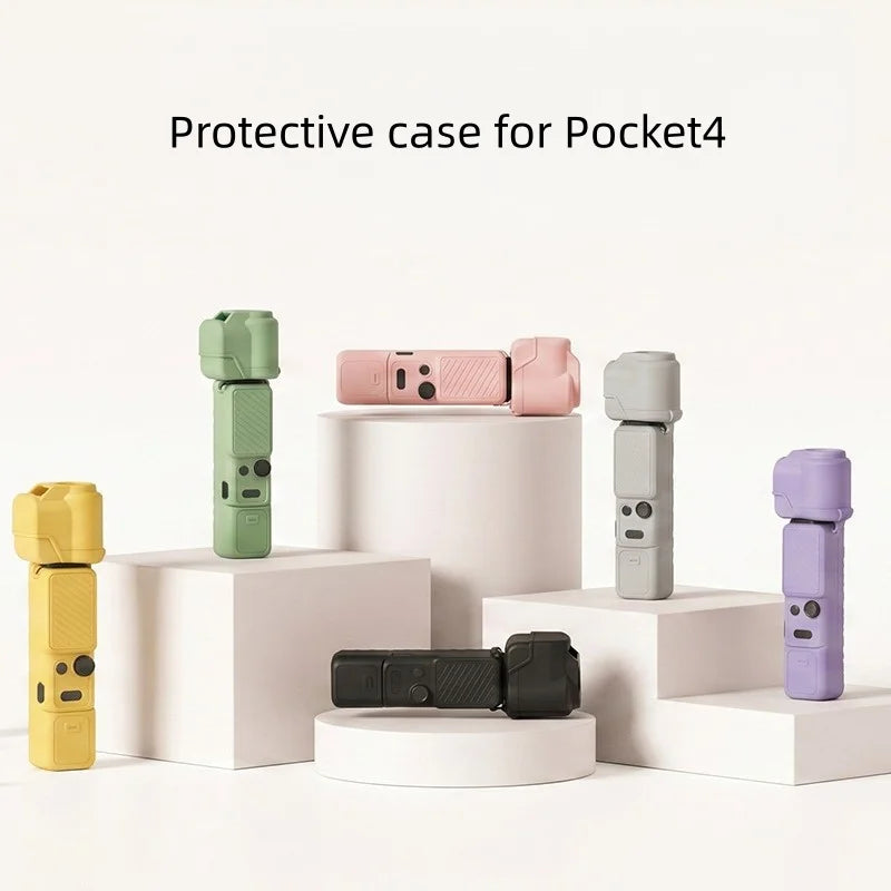 Silicone Cases Lens Cases Screen Cases For DJI Pocket 4 Shock-Resistant And Drop-Proof Dust-Proof To Protect Your Camera Peaceful Pleasures Health and Wellness