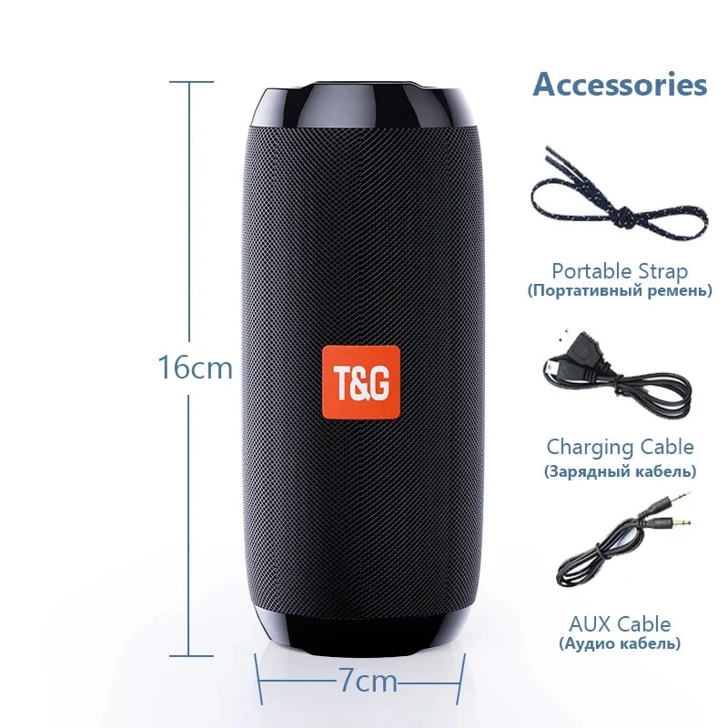 T&G 10W Portable Bluetooth Speaker | FM Radio, TWS & HiFi