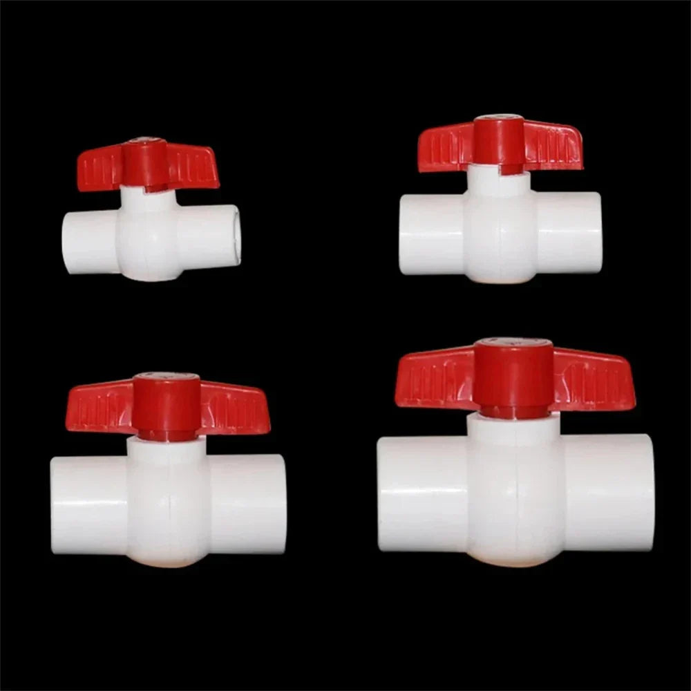 PVC Butterfly Ball Valve 20–60mm | Garden & Aquarium Pipe Fitting