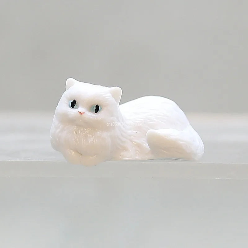 Cartoon Simulation Fish Tank Edge Hang Cat Aquarium Ornaments Figurine Miniature Landscape Home Decoration Cute Desktop Gifts Peaceful Pleasures Health and Wellness