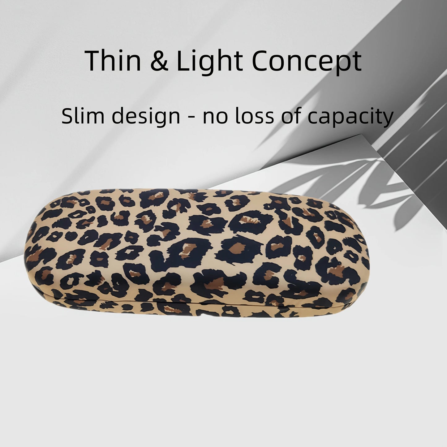 Leopard Print Metal Glasses Case | Hard Shell Travel Storage
