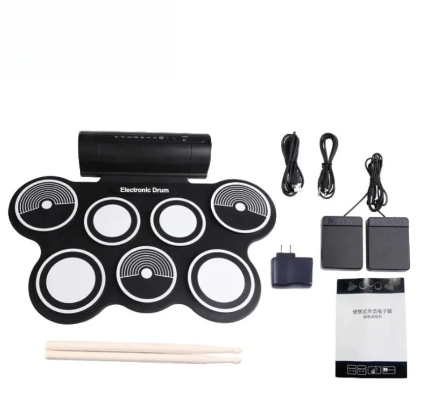 MD759 Hand-rolled Electronic Drum Adult Beginner Dual-speaker