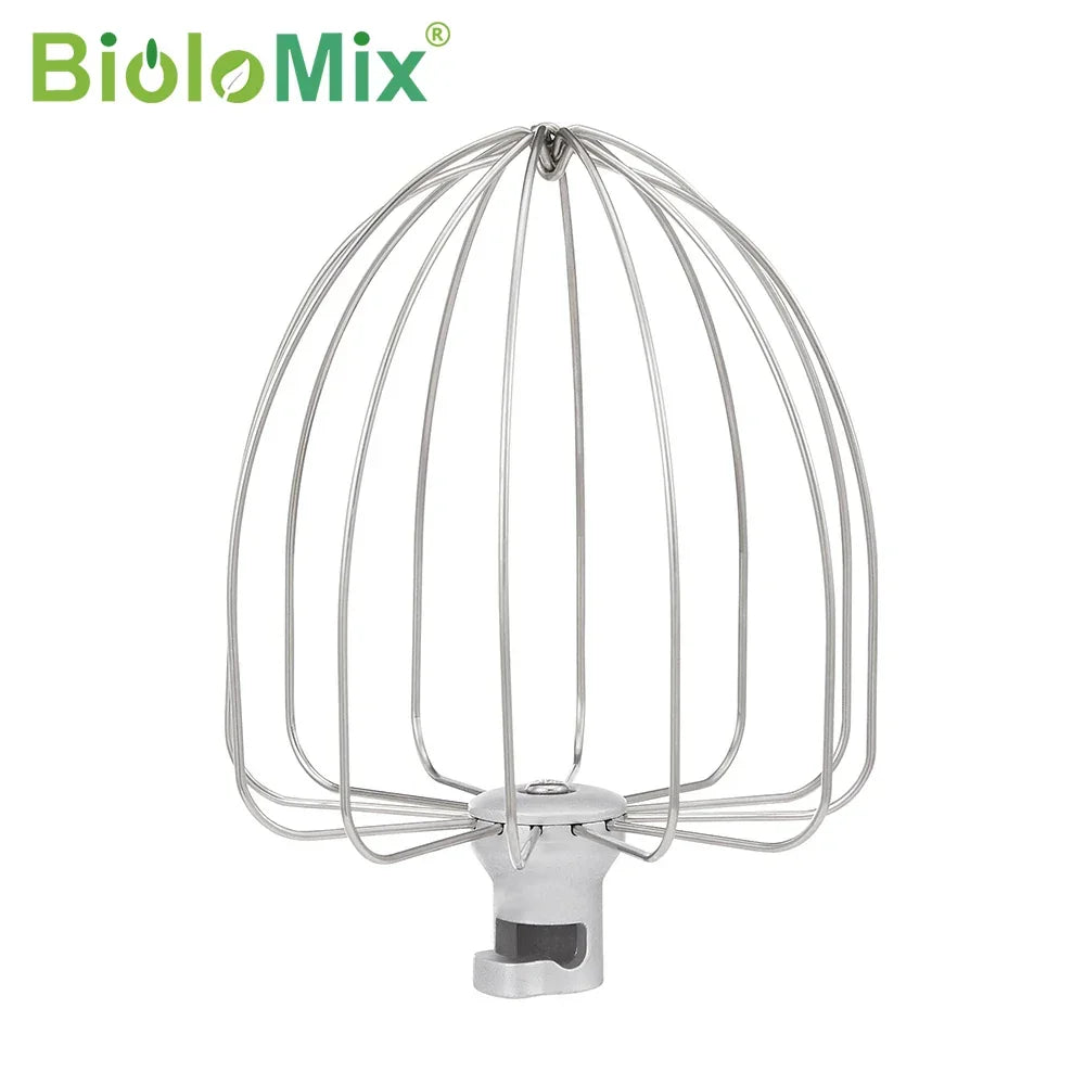 BioloMix Stand Mixer Attachments – Whisk, Dough Hook & Flat Beater Stand Mixer Accessories Peaceful Pleasures Health and Wellness