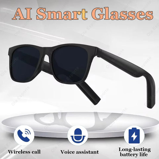 2026 New Men's Smart Glasses Women's Wireless Bluetooth Call Glasses Voice Call Control Music UV Polarized Waterproof Sunglasses Peaceful Pleasures Health and Wellness