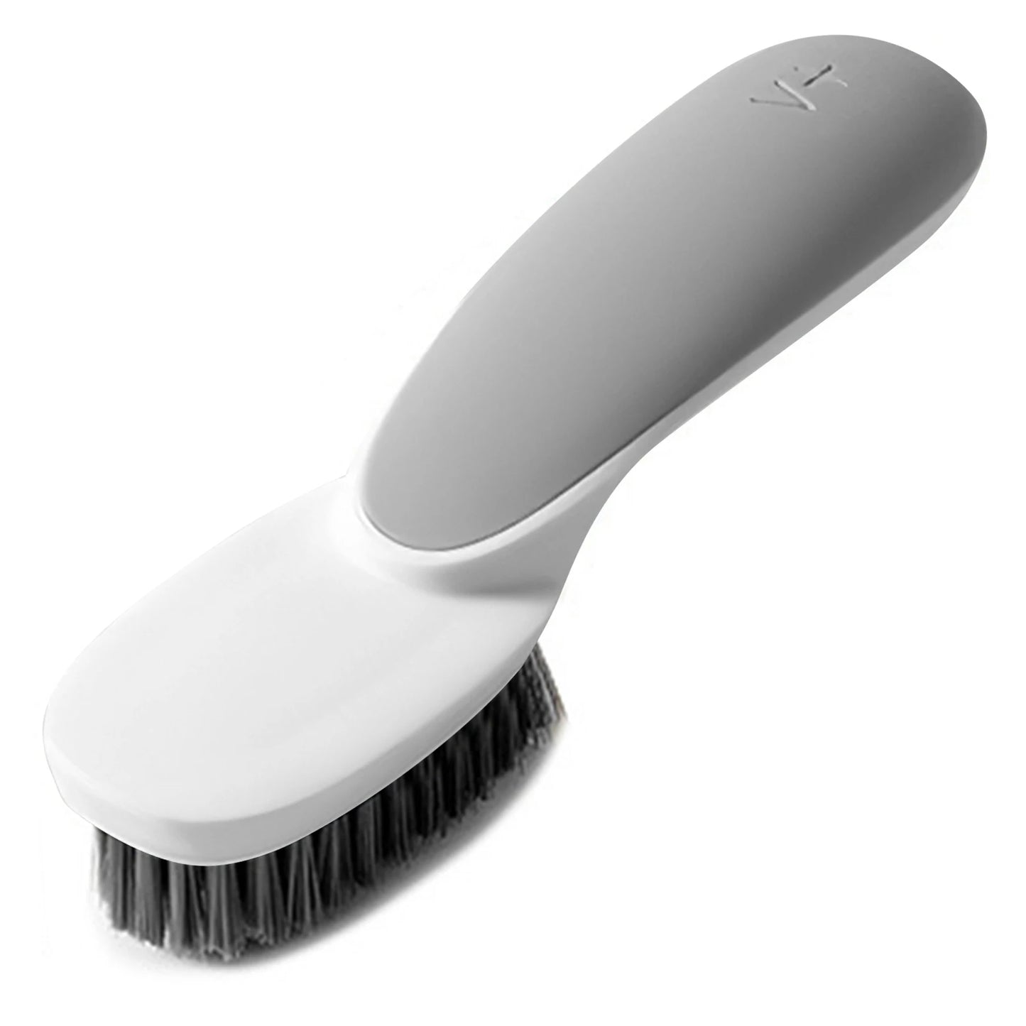 Laundry Stain Wear Resistant Washing Brush Shoe Brush Soft Bristle Cleaning Shoes Scrubber Long Handle Household Cleaning Tool Peaceful Pleasures Health and Wellness Gray White