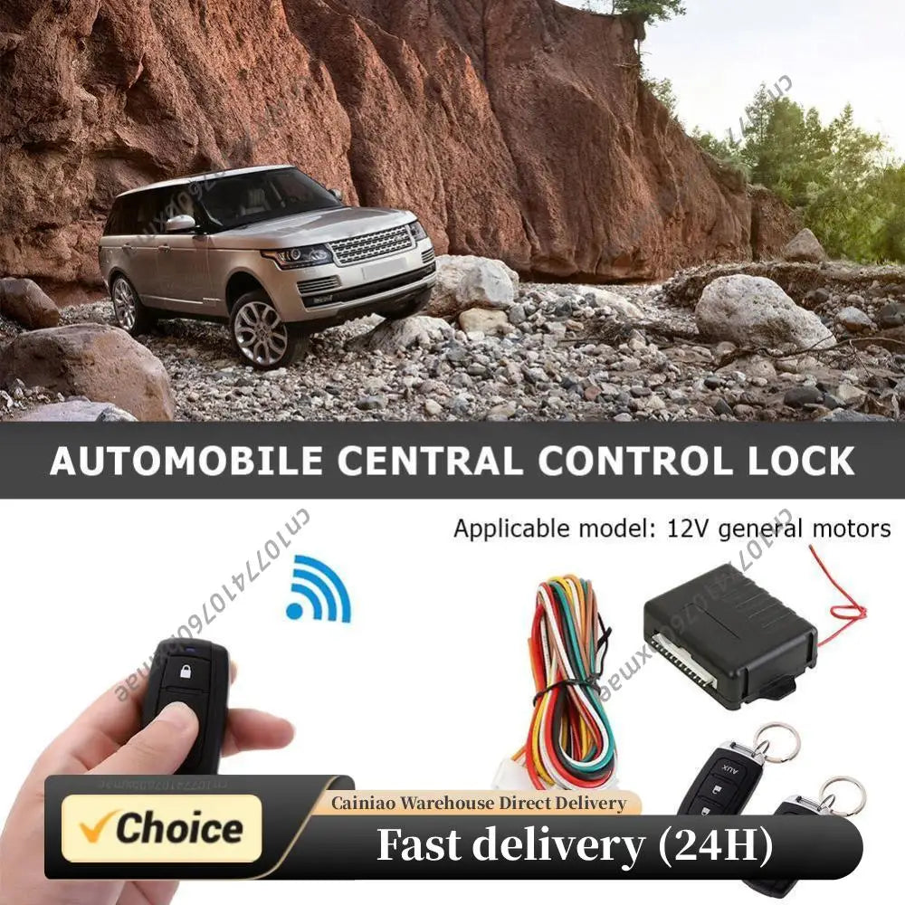 Car Remote Central Door Lock Locking Kit Keyless Entry Alarm System 410/T245 for Outdoor Personal Car Parts Decoration Peaceful Pleasures Health and Wellness Default Title