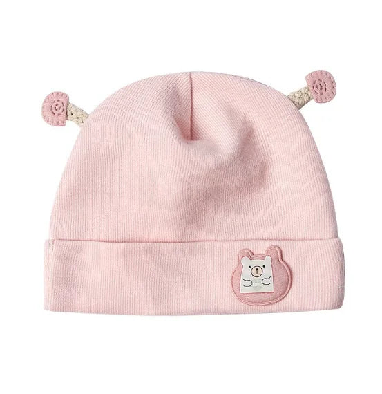 Soft Cotton Newborn Baby Beanie Hat | Boys & Girls 0-12 Months