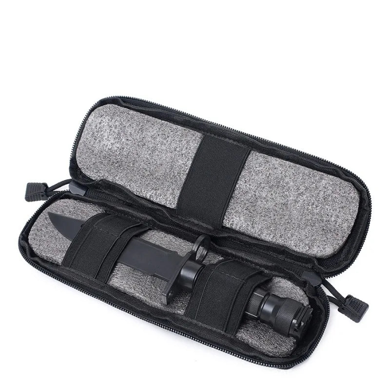 Tactical MOLLE Knife Pouch – Nylon EDC Folding Knife Holder Tactical Knife Pouch Peaceful Pleasures Health and Wellness