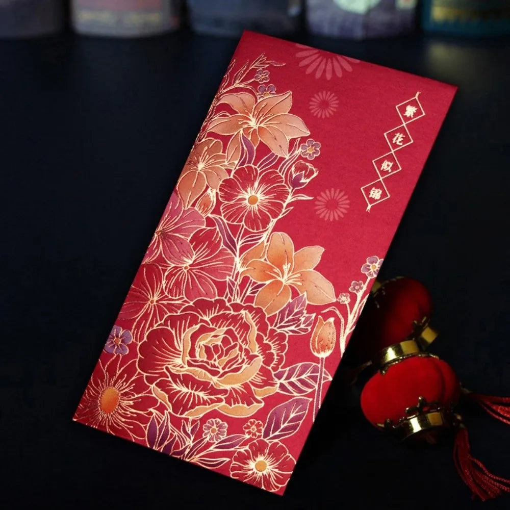 12pcs Chinese New Year Red Envelopes | Hot Stamp HongBao Gift